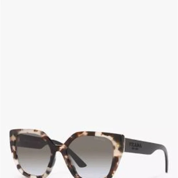 Prada PR24XS Women’s Cat’s Eye Sunglasses, White Tortoise - Picture 1 of 7